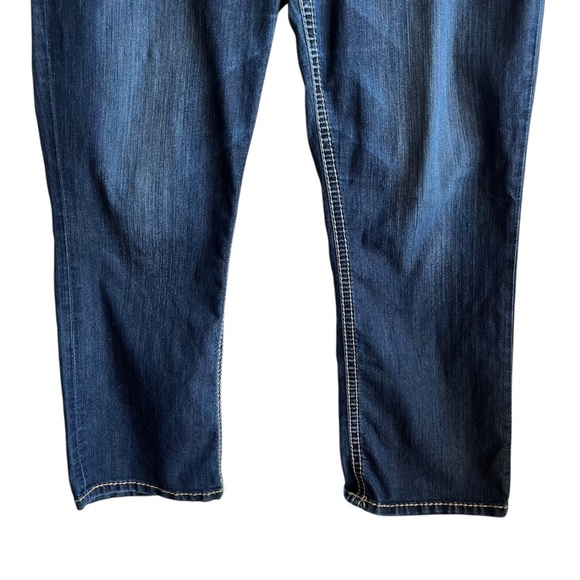 Silver Jeans Suki Capri Dark Wash Low Rise Denim Jeans Size 34 - Picture 5 of 11